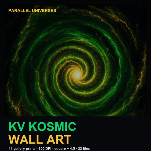 KV Kosmic Wall Art cover — 11 cosmic gallery prints, printable 300 DPI